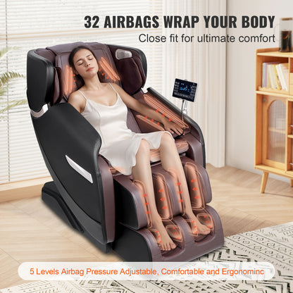 Full Body Massage Chair Zero Gravity 3D Shiatsu Recliner with Sl-Track